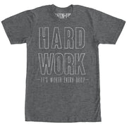 Women's CHIN UP Hard Work  Adult Boyfriend Tee