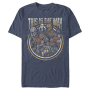 Men's Star Wars: The Mandalorian Group Shot This Is The Way  Adult T-Shirt