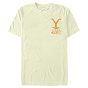 Men's Yellowstone Wear The Brand Pocket Logo  Adult T-Shirt