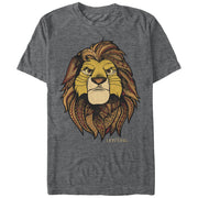 Men's Lion King Noble Simba  Adult T-Shirt