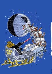 Men's Star Wars Darth Vader Starry Sleigh  Adult T-Shirt