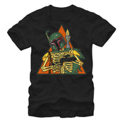 Men's Star Wars Halloween Boba Fett Skeleton  Adult T-Shirt