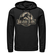 Men's Jurassic Park Camo Logo  Adult Pull Over Hoodie