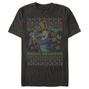 Men's Batman Ugly Christmas Joker Hammer  Adult T-Shirt