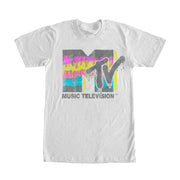 Men's MTV Retro Logo Drip  Adult T-Shirt