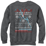 Men's Star Wars Ugly Christmas Duel  Adult Sweatshirt