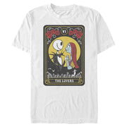 Men's The Nightmare Before Christmas The Lovers Tarot Card  Adult T-Shirt