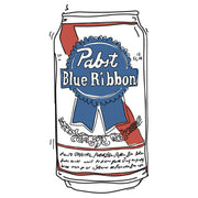 Men's Pabst Beer Can  Adult T-Shirt