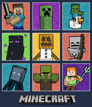 Men's Minecraft Character Boxes  Adult T-Shirt