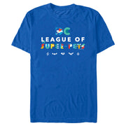 Men's DC League of Super-Pets Colorful Title  Adult T-Shirt