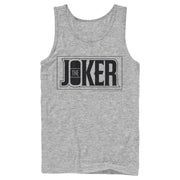 Men's Batman Joker Text Logo  Adult Tank Top