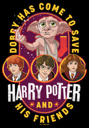 Men's Harry Potter Dobby Has Come to Save Cartoon  Adult T-Shirt