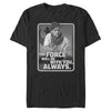 Men's Star Wars: The Rise of Skywalker Poe Force Will Be With You  Adult T-Shirt