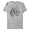 Men's Disney Princesses Group Bold Color Pop  Adult T-Shirt