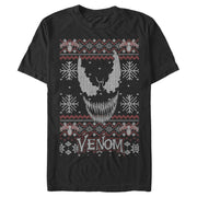 Men's Marvel Ugly Christmas Venom Face  Adult T-Shirt