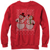 Men's Lost Gods Ugly Christmas Jolly Snowmen  Adult Sweatshirt