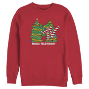 Men's MTV Christmas Tree Logo  Adult Sweatshirt