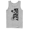 Men's Mickey & Friends Retro Leaning  Adult Tank Top