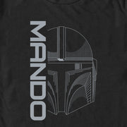 Men's Star Wars: The Mandalorian Mando Helmet  Adult T-Shirt