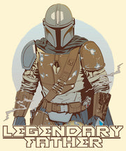 Men's Star Wars: The Mandalorian Legendary Father Din Djarin  Adult T-Shirt