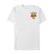 Men's Toy Story Bold Logo Badge  Adult T-Shirt