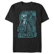 Men's Transformers Optimus Prime Digital Outline  Adult T-Shirt