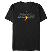 Men's Black Adam Lightening Logo  Adult T-Shirt