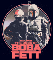 Men's Star Wars: The Book of Boba Fett Fennec and Boba Classic Circle  Adult T-Shirt