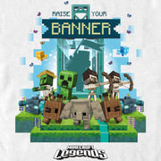 Men's Minecraft Legends Raise Your Banner  Adult T-Shirt