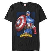 Men's Marvel Contest of Champions Captain America  Adult T-Shirt