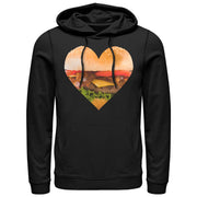 Men's Lost Gods Bacon Cheeseburger Heart  Adult Pull Over Hoodie