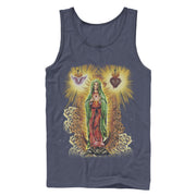 Men's Aztlan Holy Spirit and Sacred Heart  Adult Tank Top