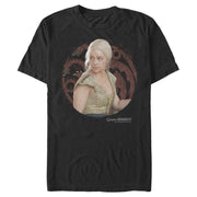 Men's Game of Thrones Daenerys Dragon Frame  Adult T-Shirt