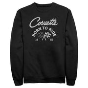 Men's General Motors Corvette Born to Ride  Adult Sweatshirt