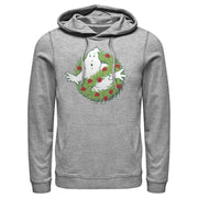 Men's Ghostbusters Christmas Wreath Logo  Adult Pull Over Hoodie