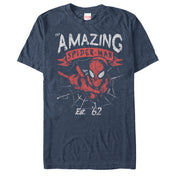 Men's Marvel Spider-Man Est 62  Adult T-Shirt