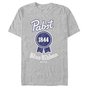 Men's Pabst 1844 Blue Ribbon  Adult T-Shirt