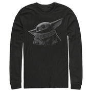 Men's Star Wars: The Mandalorian The Child Shadow  Adult Long Sleeve Shirt