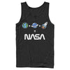 Men's NASA Emoji Space Logo Equation  Adult Tank Top