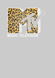 Men's MTV Cheetah Print Logo  Adult Sweatshirt