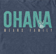 Men's Lilo & Stitch Bold Ohana means Family  Adult T-Shirt