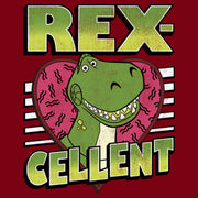 Men's Toy Story Valentine Rex-Cellent  Adult T-Shirt