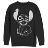 Men's Lilo & Stitch Negative Black and White  Adult Sweatshirt