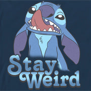 Men's Lilo & Stitch Stay Weird Nose Picker  Adult Long Sleeve Shirt