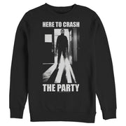 Men's Halloween II Michael Myers Crash the Party  Adult Sweatshirt