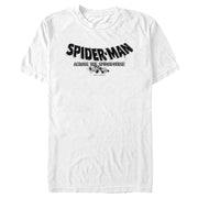 Men's Spider-Man: Across the Spider-Verse Movie Logo Black  Adult T-Shirt