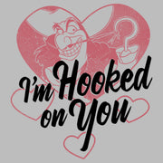 Men's Peter Pan Valentine's Day Captain Hook I'm Hooked on You  Adult T-Shirt