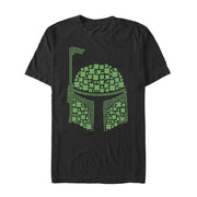 Men's Star Wars St. Patrick's Boba Fett Clover  Adult T-Shirt