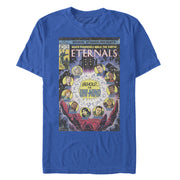 Men's Marvel Eternals Retro Comic Book Cover  Adult T-Shirt