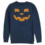 Men's CHIN UP Halloween Jack o' Lantern Face  Adult Sweatshirt